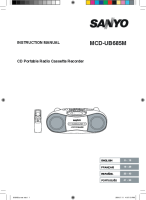 Sanyo MCD-UB685M - Owners Manual 